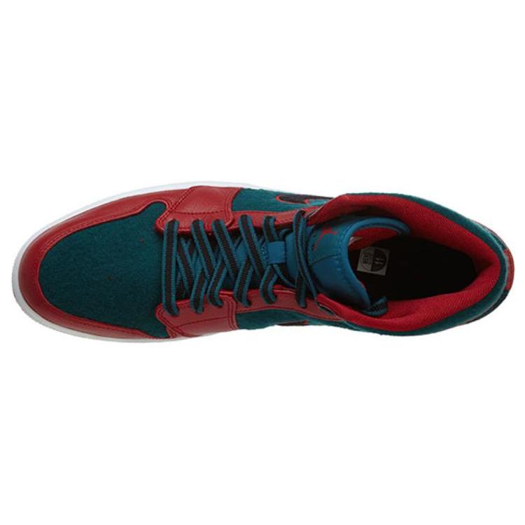Jordan 1 Mid Gym Red Black Dark Sea 633206-608