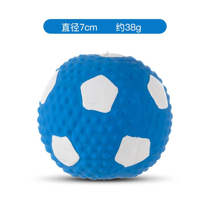 Squeaky Dog Ball Latex Rubber Dog Squeak Chew Toys Soft Bouncy Fetch Sports Balls for Medium Small Pets Interactive Play