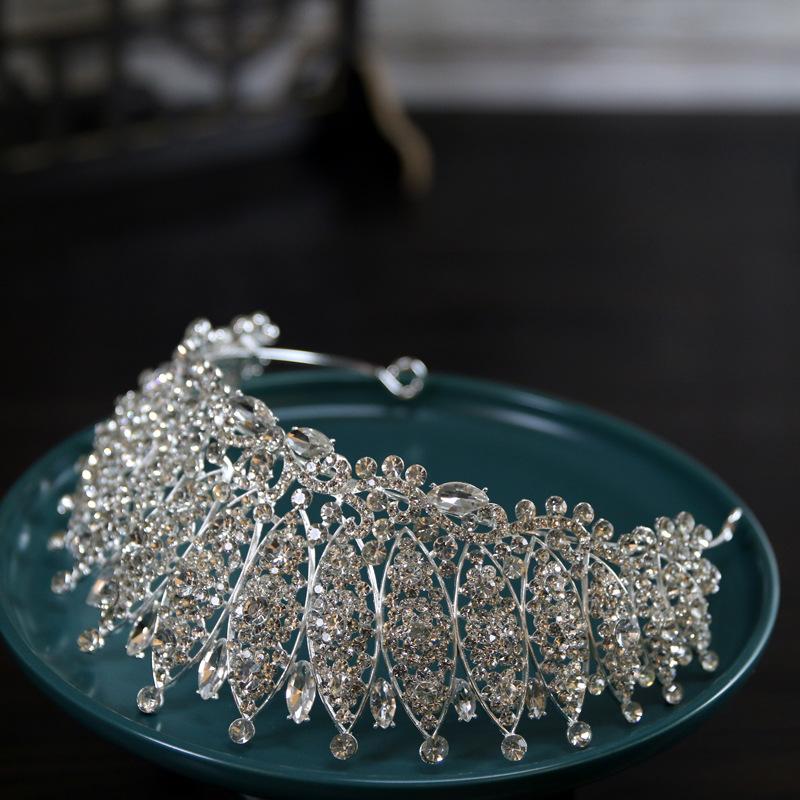 Luxurious and Elegant Bride Wedding Crown Tiara Crystal Crown Performance Hair Accessories Main Wedding Accessories Tiara