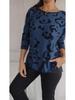 2024 Autumn/Winter Casual Leopard Print Women's Long Sleeve Crew Neck Top