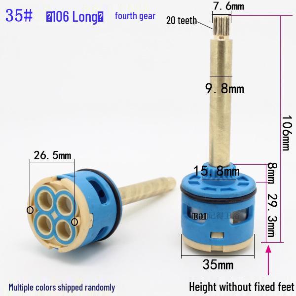 3/4-Hole Faucet Cartridge Valve Core, 3/4-Function Shower Bathtub Mixer Tap