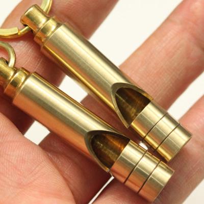 Messing Outdoor Survival Pfeife Ausrüstung Armee Fan liefert Retro Schiedsrichter Pfeife