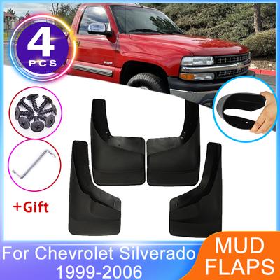 Guardabarros Delanteros Traseros Para Chevrolet Silverado GMC Sierra MK1 1999~2006 Aleta Guardabarros Salpicaderas Protector de Rueda