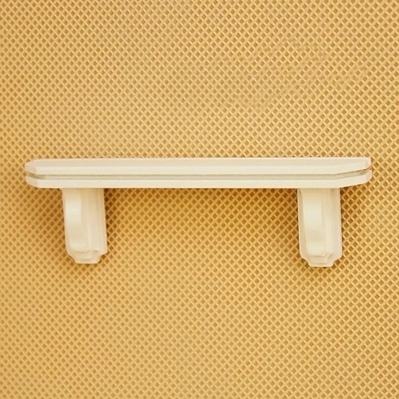 Scaffale a muro bianco in legno per cucina in miniatura per casa delle bambole 1/12 Scaffalatura Binario Portaoggetti