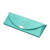 Pearl Glasses Case Semi Hard Stylish Women's Men's Cute Dull Pastel Color Synthetic Leather Magnetic Closure Glasses PC Glasses Reading Glasses Green