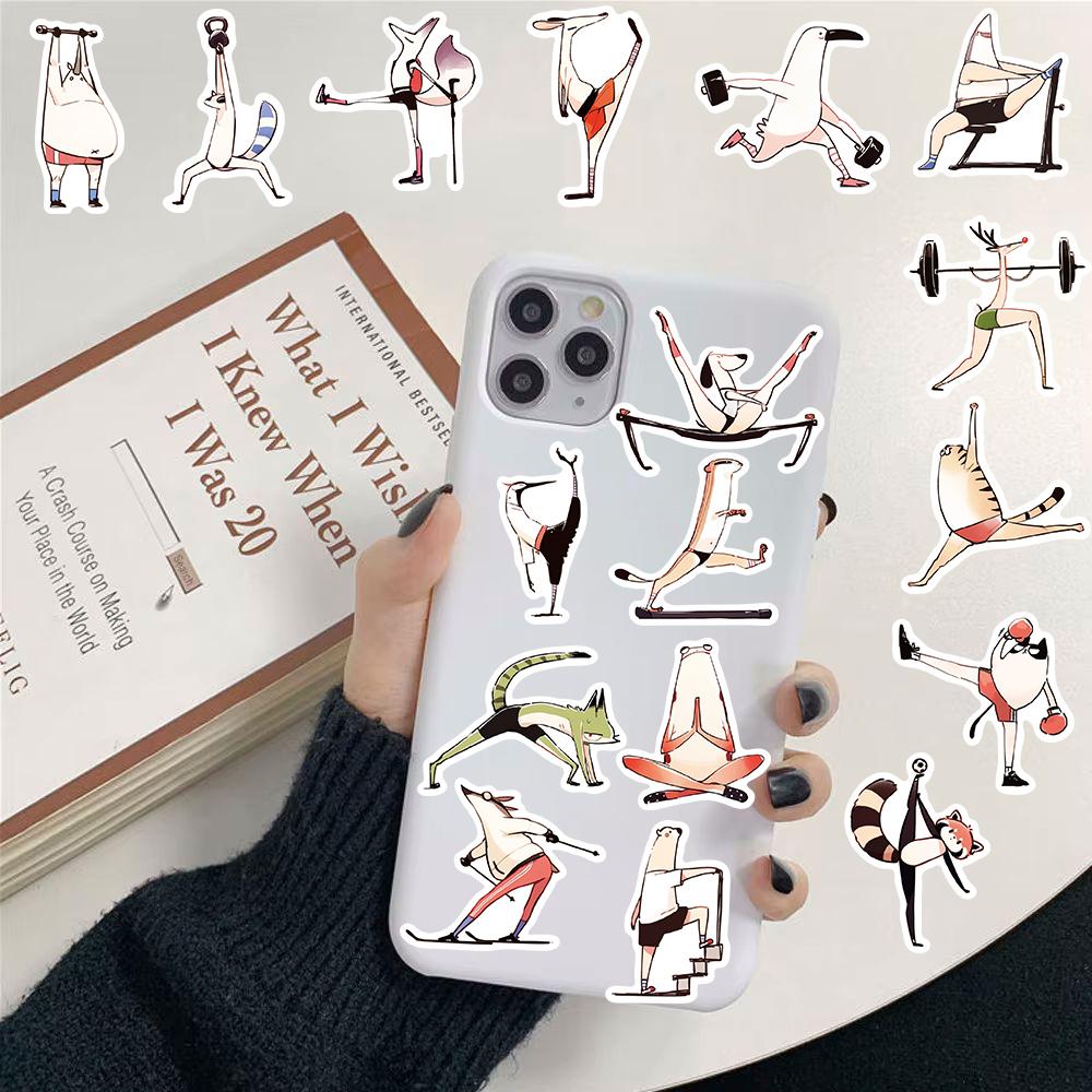50pcs Fantasy Fitness Character Stickers Laptop Water Luggage Notebook Phone Aesthetic Home Skateboard Phone Vinyl Decals Sticke