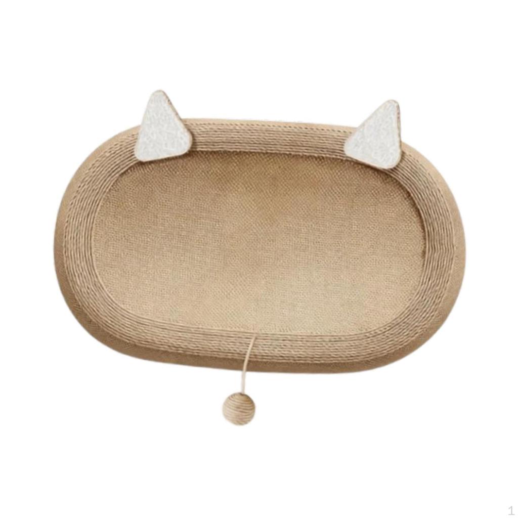 Cat Scratcher Bed Multipurpose Oval Bowl Scratching Board