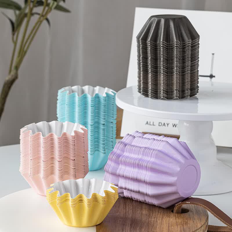 MEIDI Star Pattern Oil-Proof Dessert Paper Cups