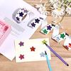 500-Count Colorful Pentagram Star Laser Stickers: Self-Adhesive Labels for Decorative Children's DIY Projects