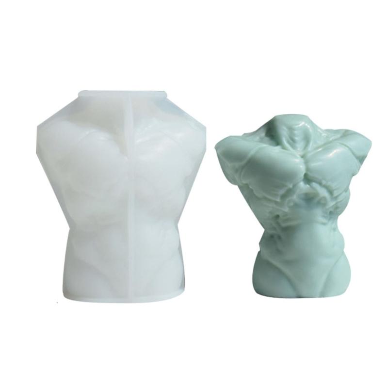 Non-stick Human Body Resin Mold Hand-made Scented Candle Silicone Mold DIY Soap Plasters Crafts Ornaments Tool Nonstick