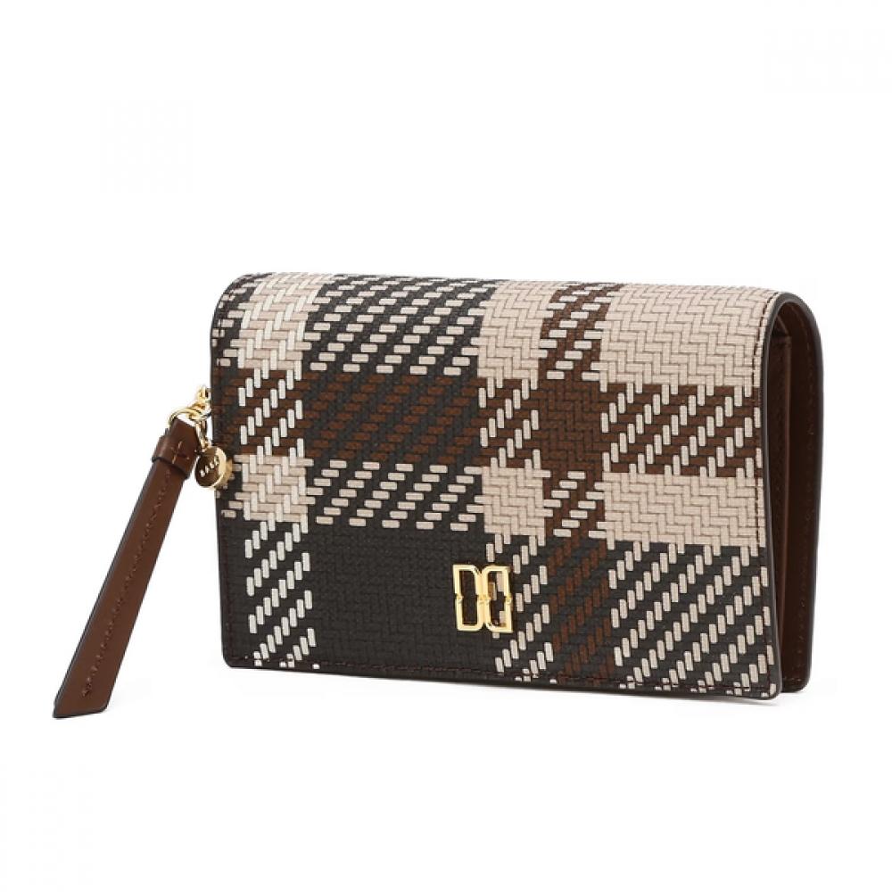 

Daks Brown Tartan Check Leather Wallet Dcwa6e203w2 Single option