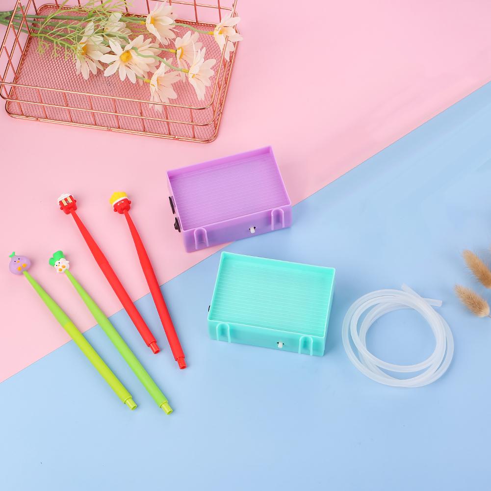 Diamantmålning Konstpennor Kit Elektriskt Diamantsugverktyg Bärbart Vakuum Diamantkonst Tillbehörsverktyg Anslutbar/Uppladdningsbar