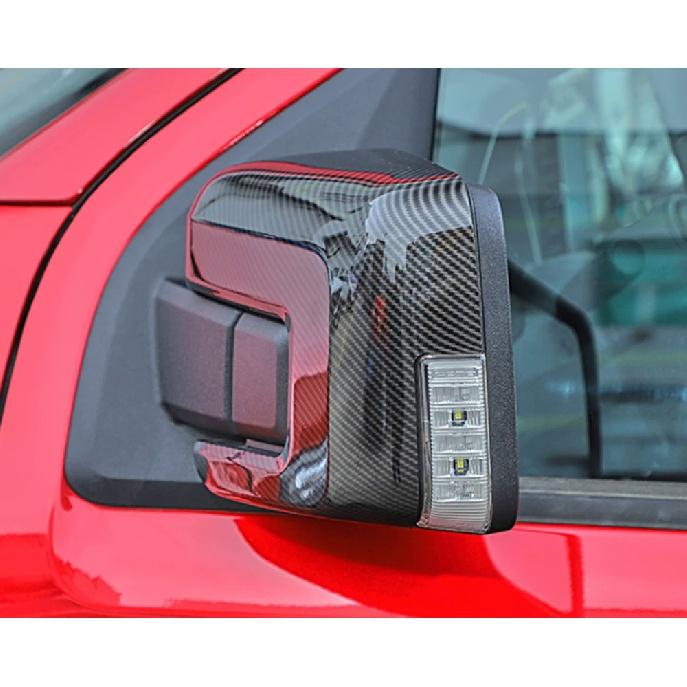 Vedere din spate pentru mașină, oglindă laterală pentru ușă, acoperire decorativă pentru cadru pentru Ford F150 F-150 2022 Accesorii exterioare