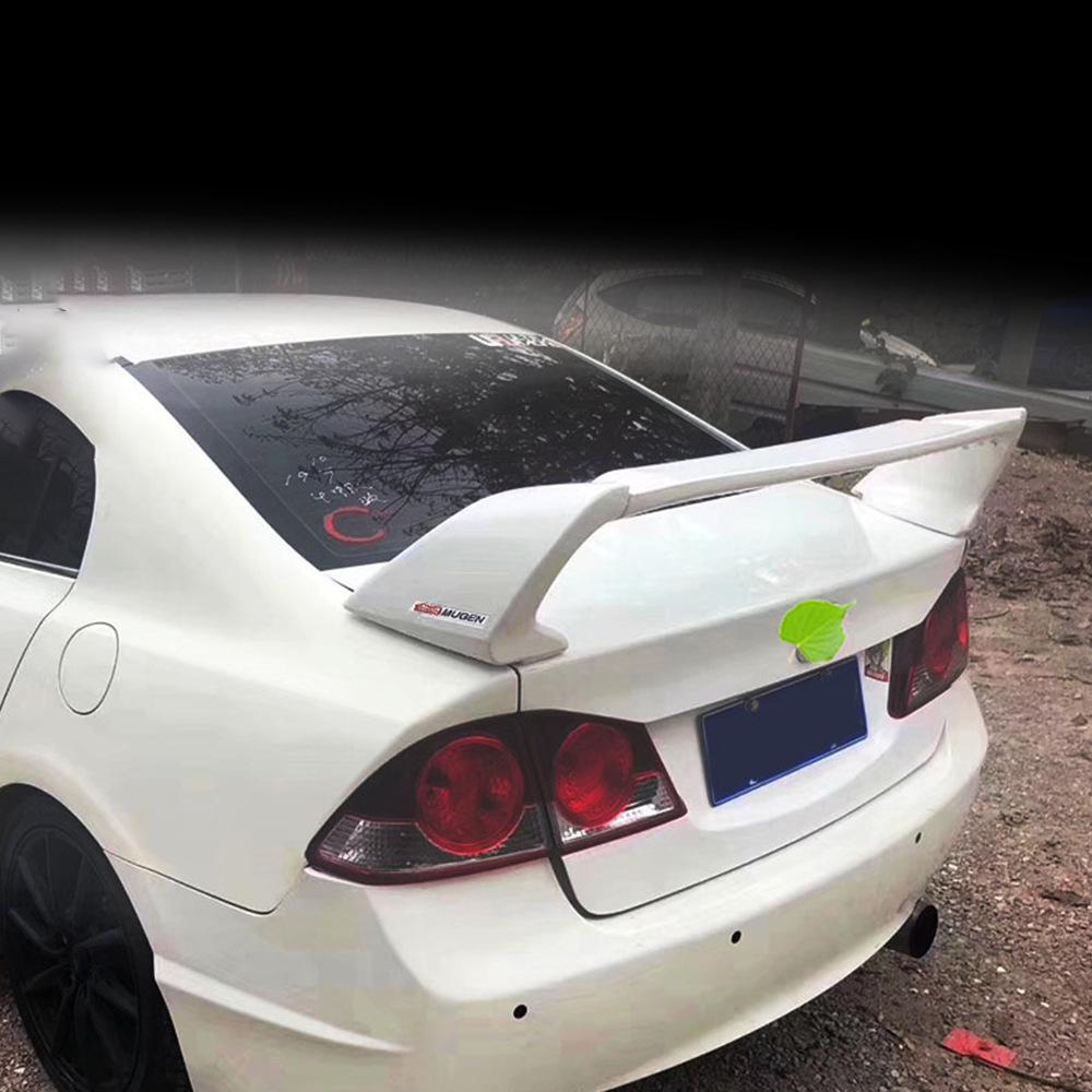 Rear Spoiler Wing for 06-15 Eighth Gen Civic, Si Ming Taiwan Style, Three-Section Sport Design