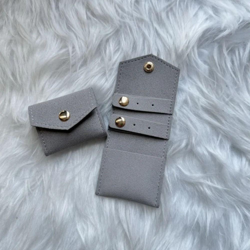 Mini Jewelry Bag Fashion Small Packing Pocket Earring Ring Storage Pouch Jewelry Snap Bag  Travel