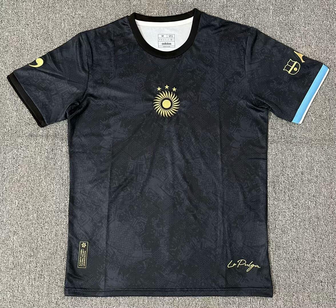 23-24 Argentina Special Edition Comma Football Joint Commemorative Edition Fan Edition Jersey S чёрный