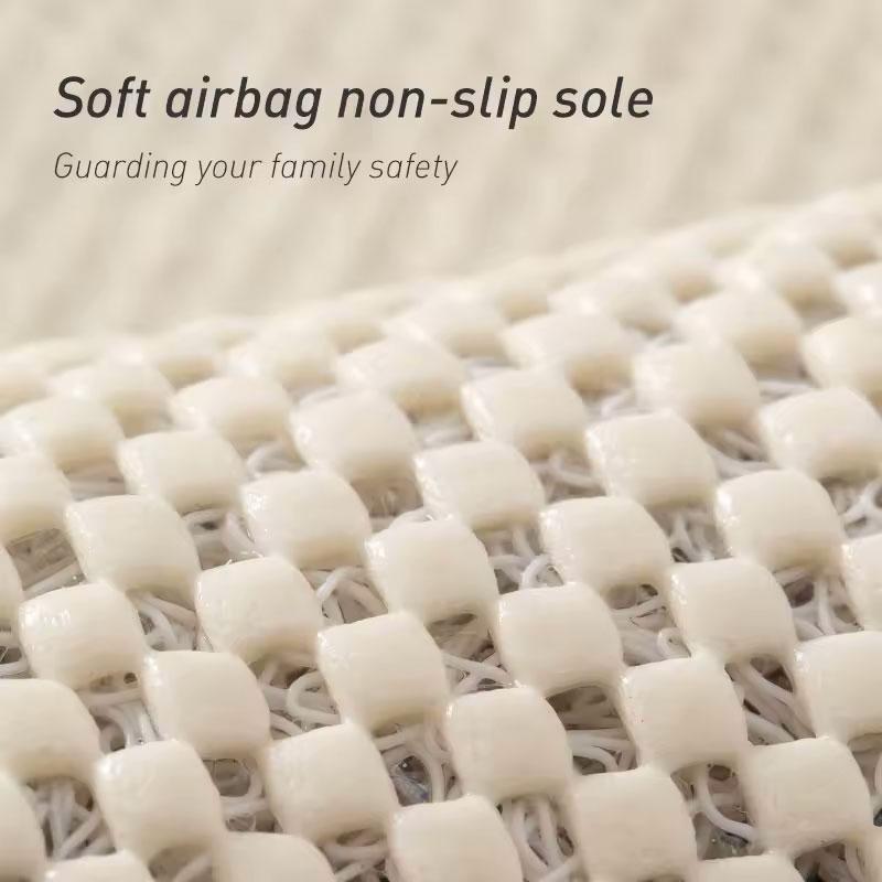 Comfortable Non-Slip PVC Shower Bath Mat with Suction Cups Quick Drying and Easy Cleaning Modern Style for Home and Hotel Use