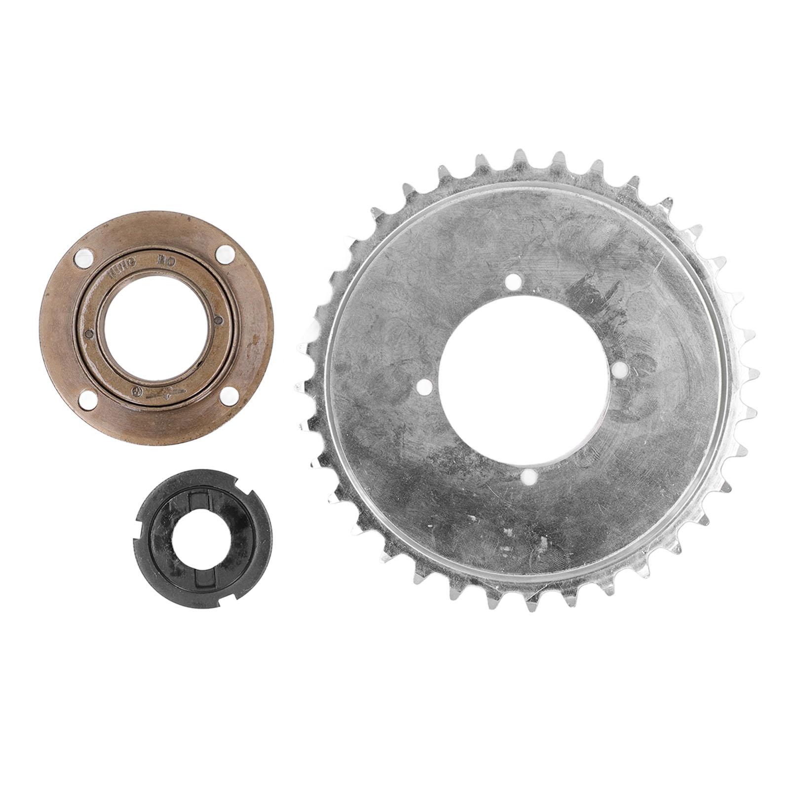 Igeteck 32T Bicycle Sprocket With 4 Holes For 410 Chain Steel Bike Modified Sprocket Flywheel Adapter Connector Kit