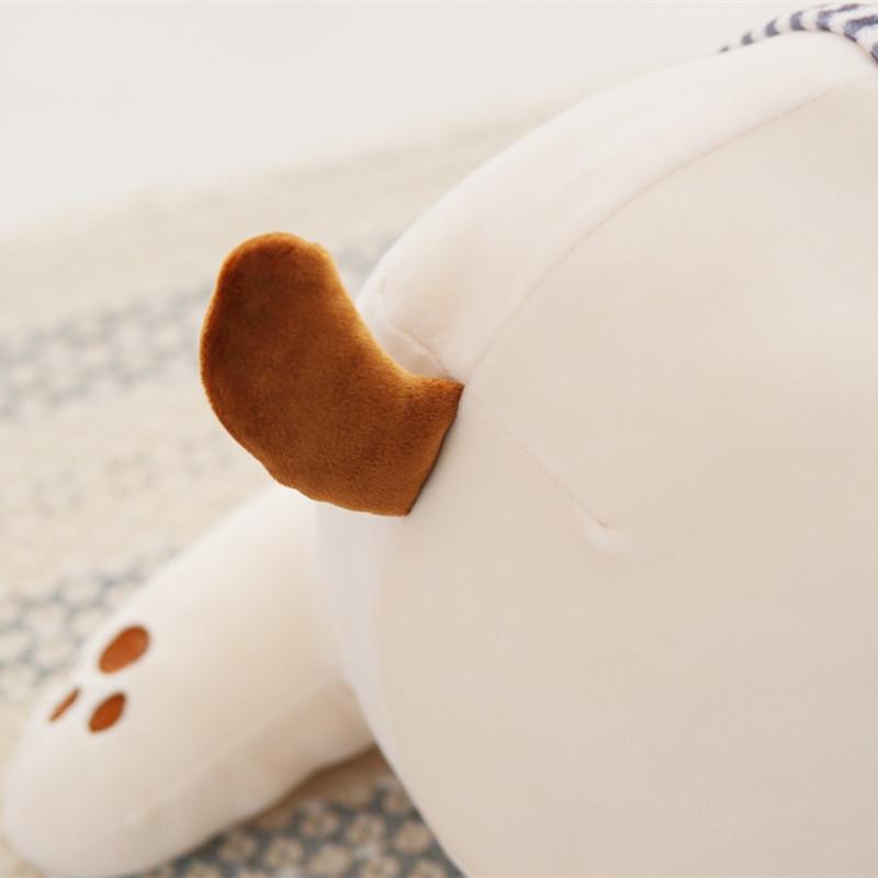 1pc 50 -80cm Stuffed Cute Dog Plush Toy Kawaii Soft Lying Dog With Lipstick Toys Dolls Kids Baby Car