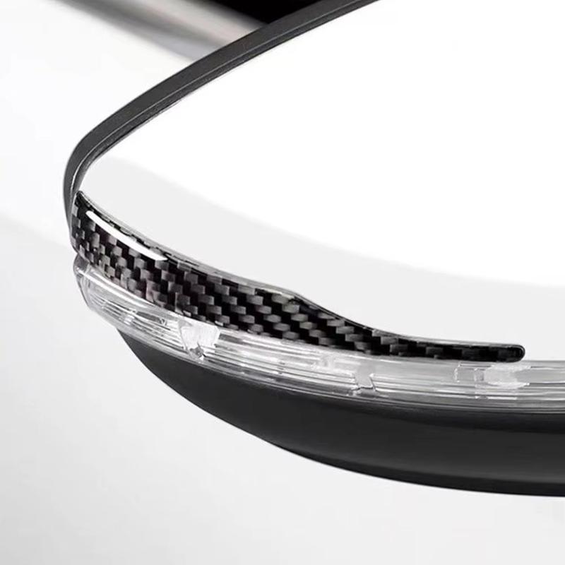 2026 Universal  Anti-collision Strip 2Pcs Rearview Mirror Anti-scratch Strip Car Sticker Decoration Reflective Strip Auto Parts