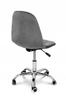 Office chair, swivel, for desk, office, adjustable VIENA velvet gray