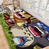 Animal Totoro Bathroom Mat Anti-slip Absorb Water Long Strip Cushion Bedroon Mat Welcome Doormat