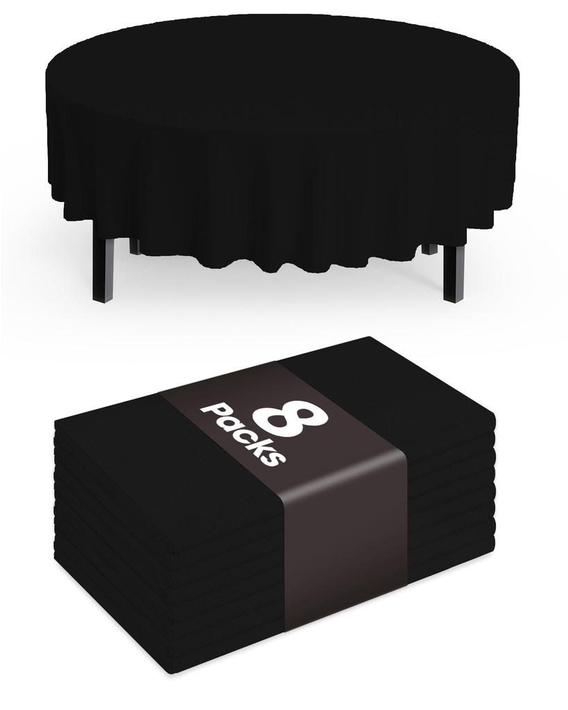 Pureegg Plastic Table Cloth Disposable 8 Pack, 54 x 108 Inch Table Cloths, Graduation Decorations Class of 2025, Graduation Party Tablecloths,