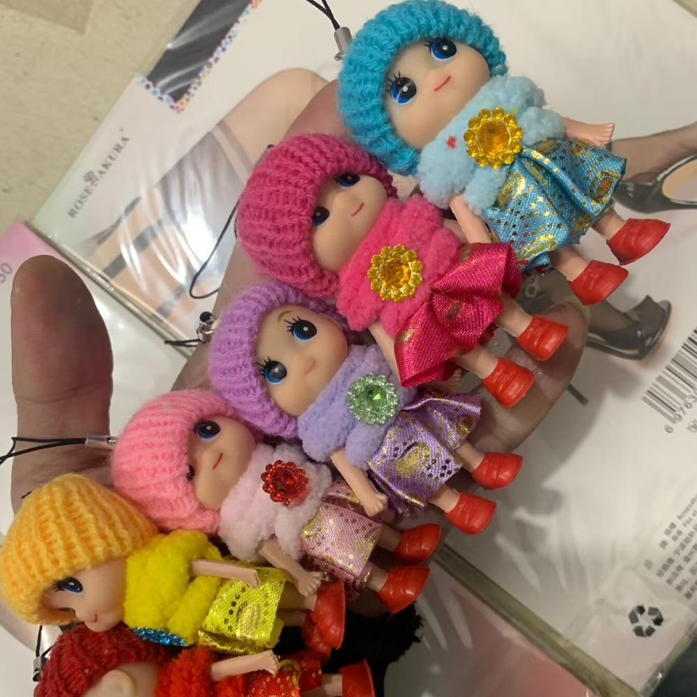 6Pcs/Lot 8cm Mini Ddung Gift Random Color and Style Creative Pendant Girl Toy Toy Cute  Accessories