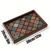Bohemian Style Wooden Tray 30x20cm Handmade Snack Tray Square Jewelry Storage Tray for Desktop Foyer Decoration Home Storage