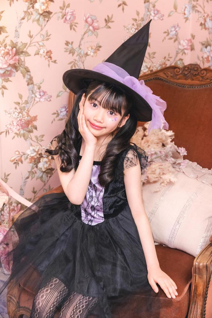 Clearstone Halloween Noir Witch Cosplay Costume for Kids, 140cm Girls, Black