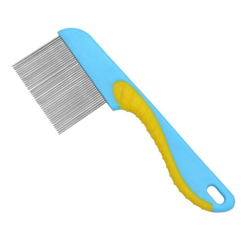 

Расческа для удаления колтунов Стальная расческа для груминга питомцев Для собак и кошек Мягко удаляет выпавший подшерсток Расческа от блох Pretty&Better D