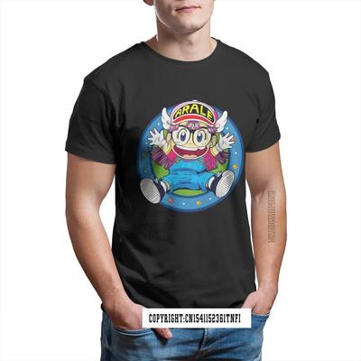 Arale Norimaki Happy Dr Slump Japán Unisexga Fekete Póló Homme Póló Pólók 100% Pamut Unisex