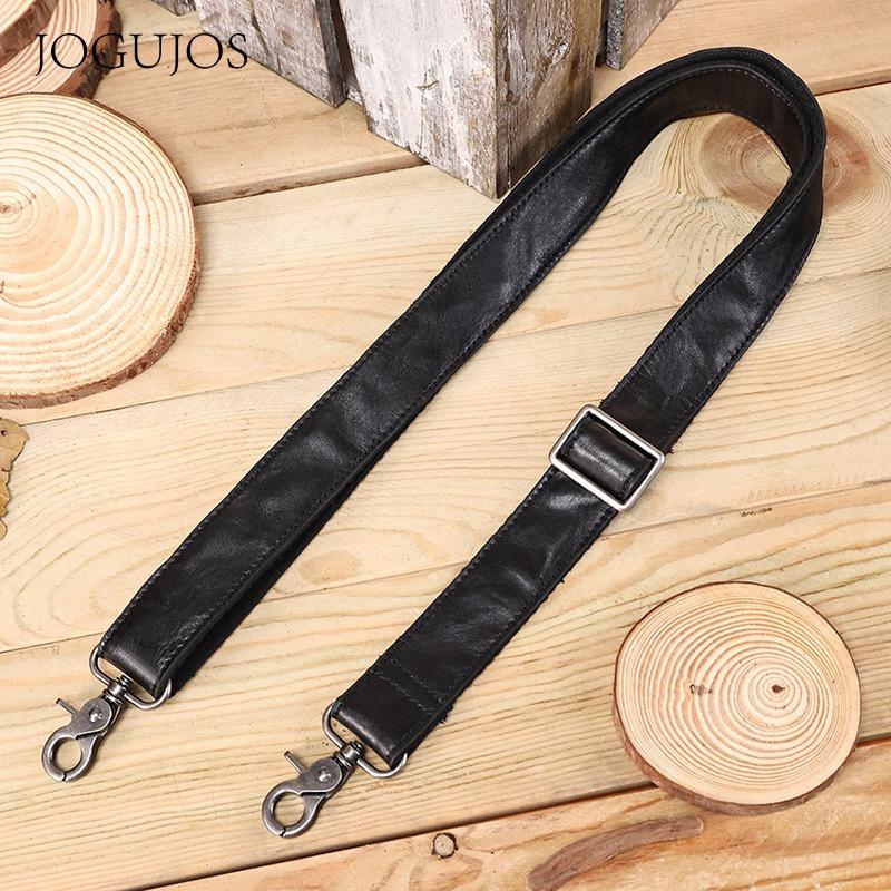 New Leather Shoulder Strap Bag Wearing One Shoulder Messenger Bag Strap Bag Strap Adjustable Black Bag Shoulder Strap