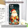 Frohe Weihnachten Baum Weihnachtsmann Muster Handyhülle für IPhone 16 12 11 14 13 15 Pro Max Mini X XS XR SE2 7 8 14 Plus Weiche Hülle