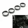 7PC Headlight Volume Air Condition Switch Knob Ring Trim For Ford F150 XLT 2016+