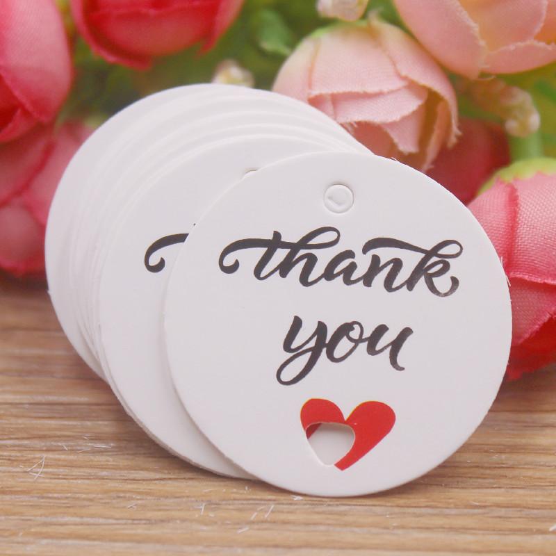 100pcs Kraft Brown /white Gift Tags with 20m Rope Thank You Paper tags for Wedding baby Shower Christmas Label Party Decoration