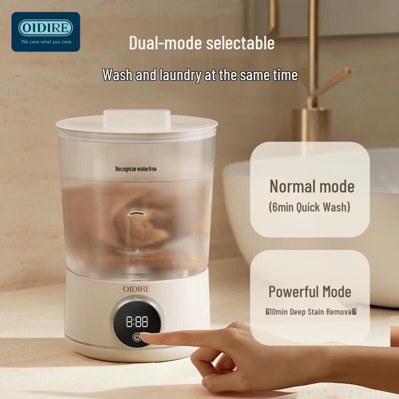 Mașină de spălat portabilă mini OIDIRE priză CN (adaptor inclus)