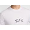 Nike Tričko s potiskem loga, kulatým výstřihem, pohodlné, prodyšné, s krátkým rukávem, pánské topy, bílé HF5247-100