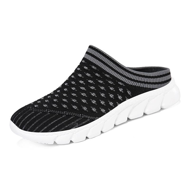 

Летняя женская уличная полушлепанцы повседневная уличная одинарная обувь пляжная ленивая на одном педале дышащая сетчатая обувь женская обувь 42