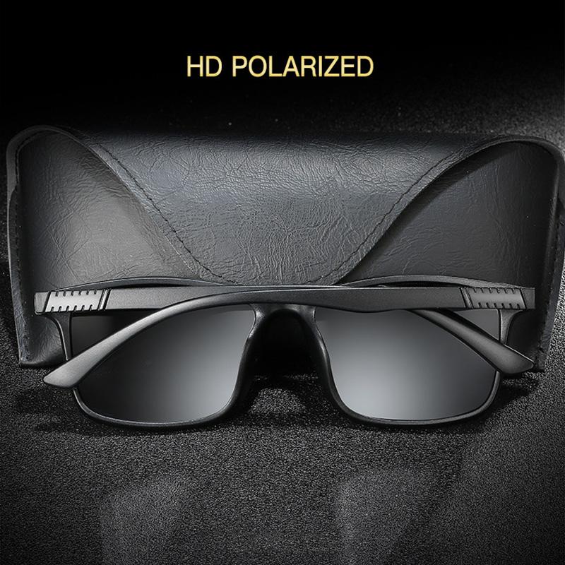 Light Weight Men Classic Polarized Sunglasses Popular UV400 Fishing Driving High Quality Hot Sale Square Sun Glasses Eyewear TR90 Delicate Jewelry