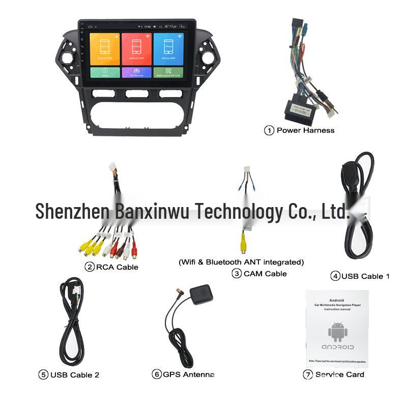 Compatible Android Navigation System for 2011-2013 Ford Mondeo - WiFi, MP5 Player, GPS