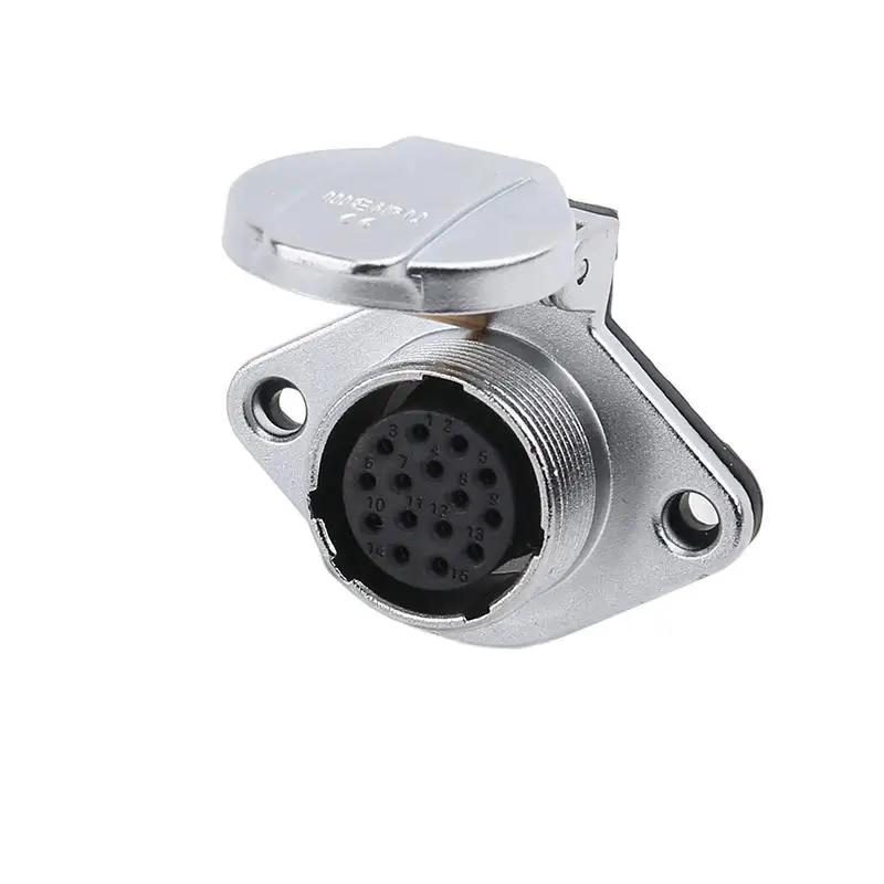 WEIPU WS20 TQ+ZG Multi Core 2 3 4 5 6 7 8 9 12 15Pin M20 Waterproof Connector Electrical Soldering Male Plug Female Socket