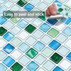 MORCART Tile Waterproof and for and DIY Furniture and Item Tile Wallpaper 3D Remake Sheets 10 Mosaic Lake Stickers, Heat-Resistant, Kitchens,