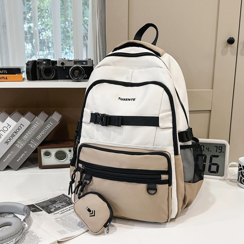 Junior High School Student Schoolbag Colored Large Capacity Backpack Campus Computer Backpack