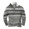 Frühlings- und Herren-Sweatshirt mit Stehkragen ist ein lässiges Outdoor-Pullover-Oberteil