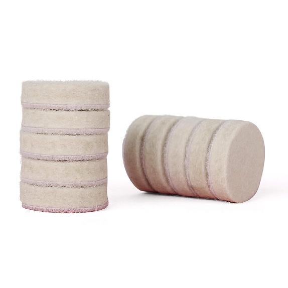 Z-LION 6 Inch Wool Felt Polishing Pads Buffing Wheel for Car Glass Plastic Metal Stone-2pcs/set 1 inch-10pcs