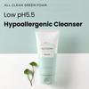 Heimish All Clean Green Foam Nettoyant Visage Hydratant 150g/Nettoyant Gel Doux Hydratant, Nettoyant Visage Quotidien Pour Peau Sensible Aux Acides Aminés, P.H