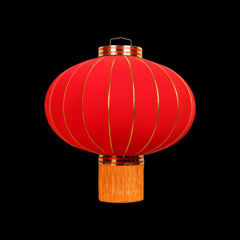 Songhui Outdoor Decorative Red Flannel Lantern