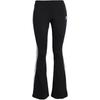 adidas Originals Solid Color Logo Print Striped Flared Knit Pants Women Bottoms Black IN1100