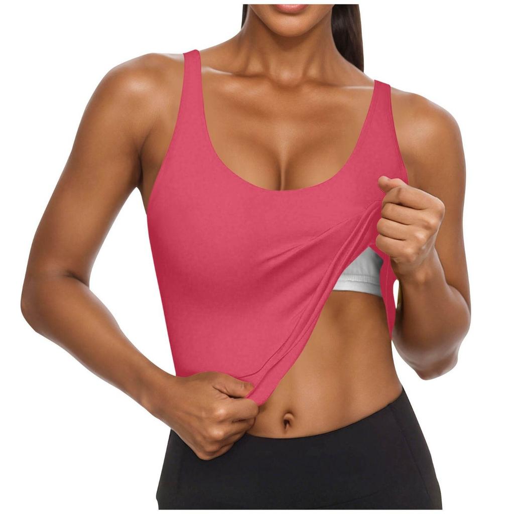 Summer New Women's Sports Tank Top, Naked Feeling High Stretch Yoga Bra, Beautiful Back Design With Fixed Chest Pad